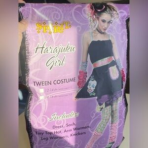 Spirit Harajuku Girl Tween Junior Costume - Japanese Street style Punk